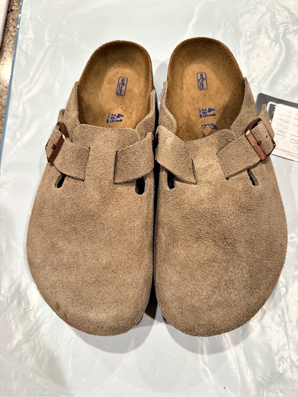 Birkenstock Boston BS Suede Clogs in Brown US 10 M 8